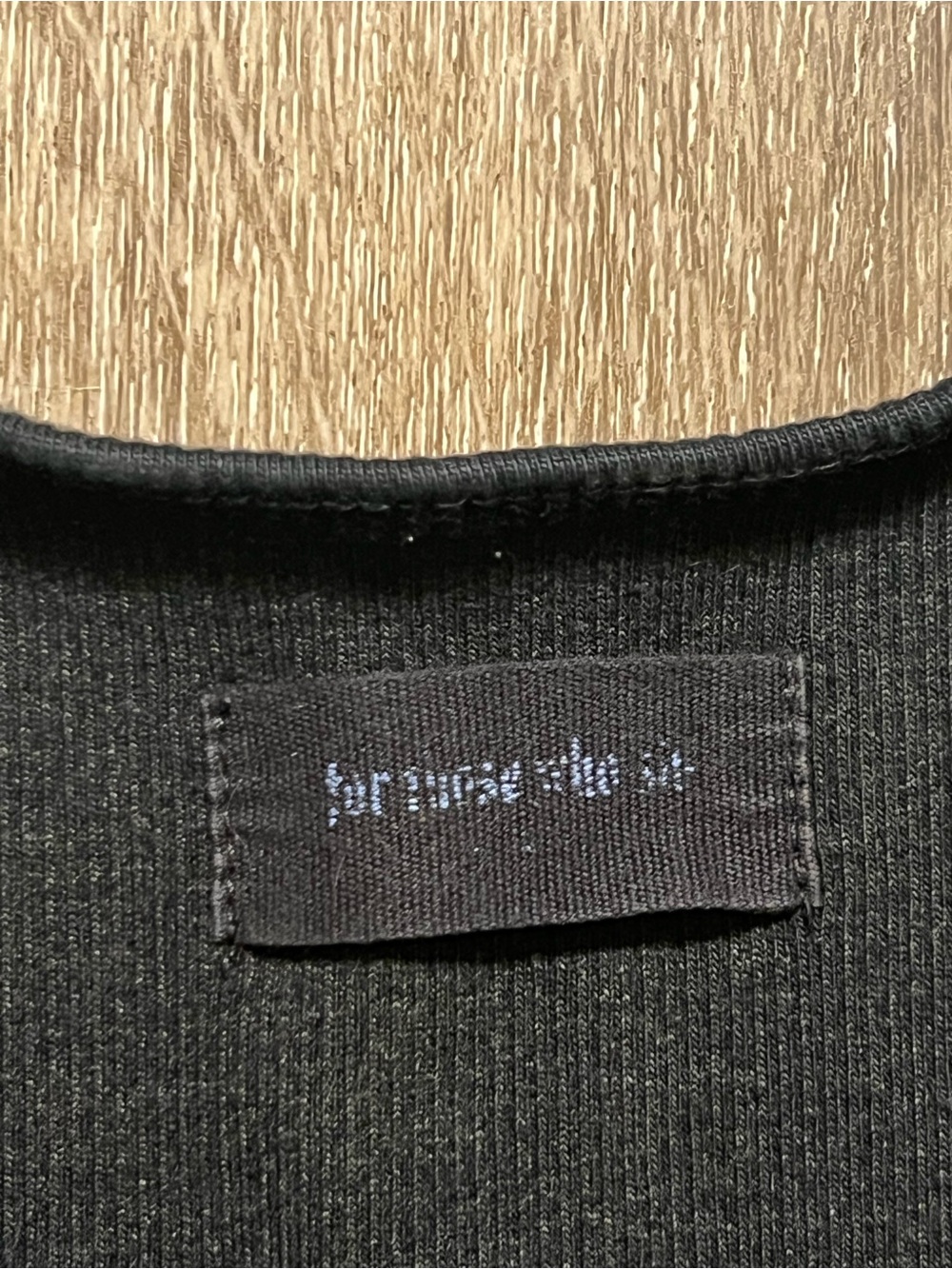 FTWS Black Ribbed Scoopneck Tank RARE - Picture 4 of 8
